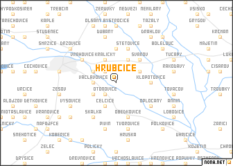 map of Hrubčice