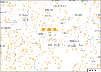 map of Hrušanj