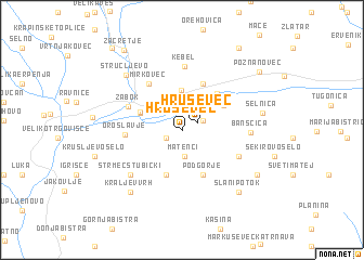 map of Hruševec