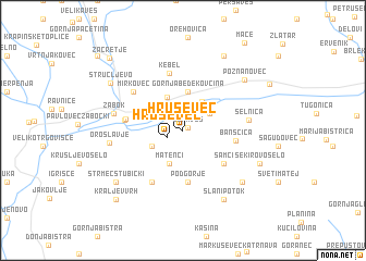 map of Hruševec