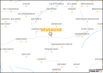 map of Hrushivka