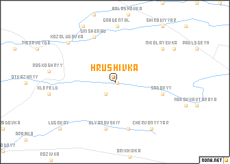 map of Hrushivka