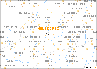 map of Hruškovec