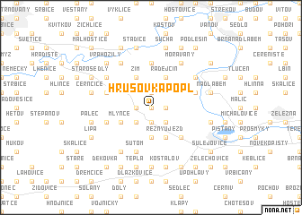 map of Hrušovkapopl