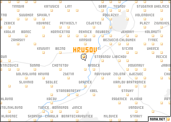 map of Hrušov