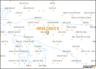 map of Hruszowice