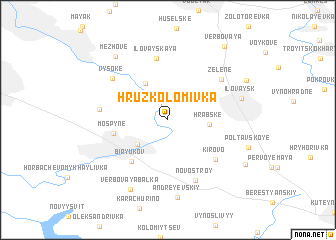 map of Hruzʼko-Lomivka