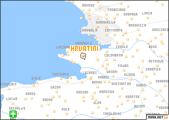 map of Hrvatini