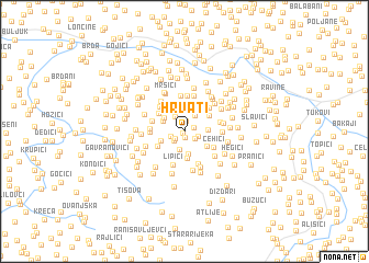 map of Hrvati