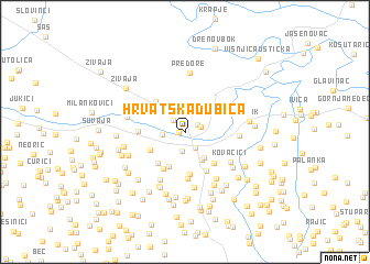 map of Hrvatska Dubica