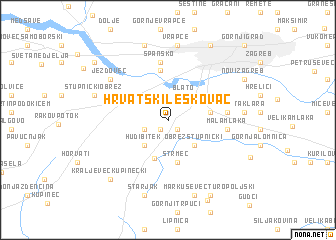 map of Hrvatski Leskovac