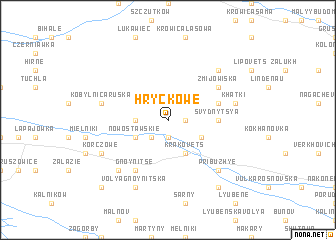 map of Hryckowe