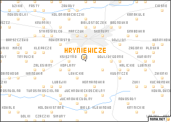 map of Hryniewicze