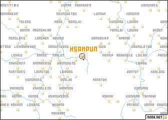 map of Hsam-pun