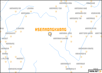 map of Hsen Möng Kwang