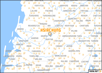 map of Hsia-chung