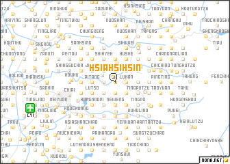 map of Hsia-hsi-hsin