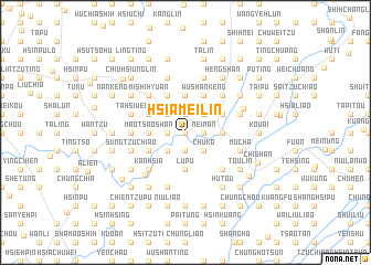 map of Hsia-mei-lin