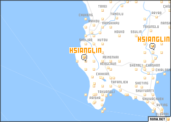 map of Hsiang-lin