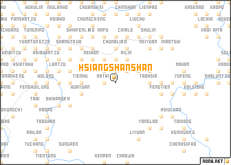 map of Hsiang-shan-shan