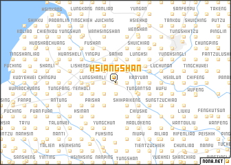 map of Hsiang-shan