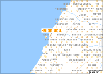 map of Hsia-niu-pu