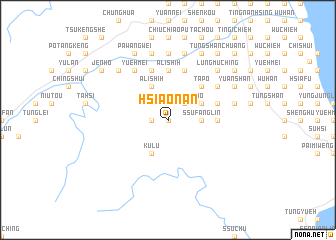 map of Hsiao-nan