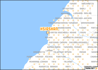 map of Hsia-shan