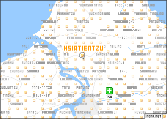 map of Hsia-tien-tzu