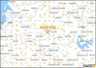 map of Hsia-ying