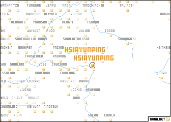 map of Hsia-yün-p\