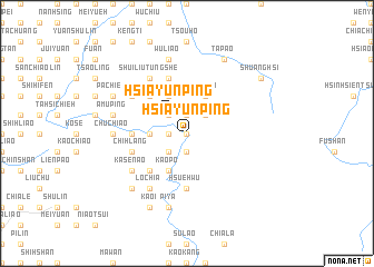 map of Hsia-yün-p\