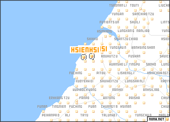 map of Hsien-hsi