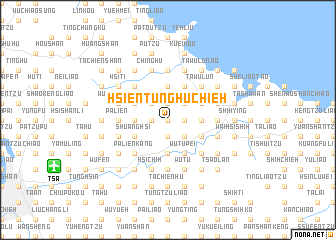 map of Hsien-tung-hu-chieh