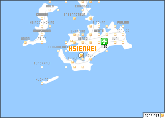 map of Hsien-wei