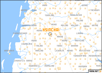 map of Hsin-chai