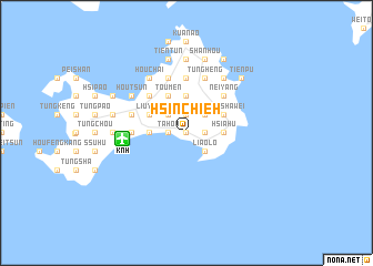 map of Hsin-chieh