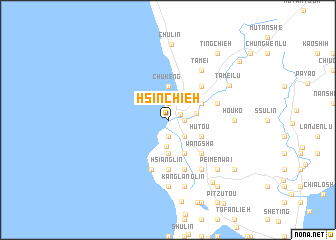 map of Hsin-chieh