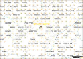 map of Hsin-chieh