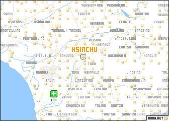 map of Hsin-chu