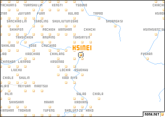 map of Hsi-nei