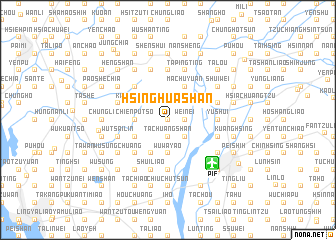 map of Hsing-hua-shan