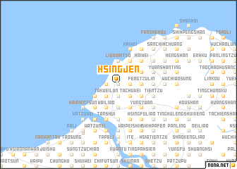 map of Hsing-jen