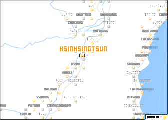 map of Hsin-hsing-ts\