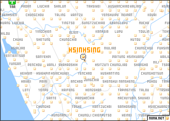 map of Hsin-hsing