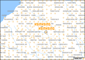map of Hsin-hsing