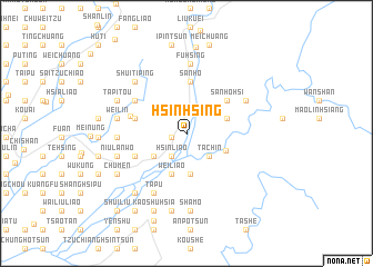 map of Hsin-hsing