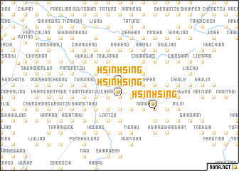 map of Hsin-hsing