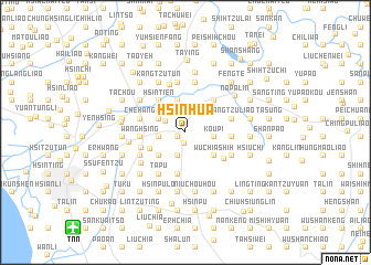 map of Hsin-hua