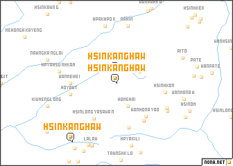 map of Hsinkanghaw